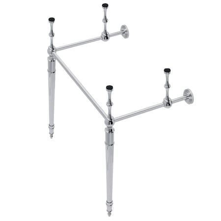 Fauceture VPB33221 Edwardian Brass Console Sink Legs, Polished Chrome VPB33221